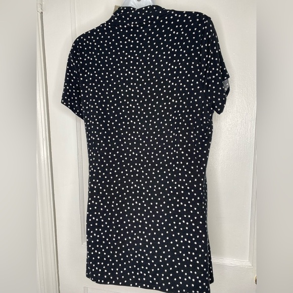 ANN TAYLOR Black and White Polka Dot Blouse - Picture 4 of 6